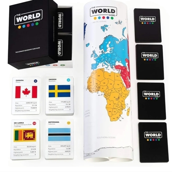 The World Game - Geography Card Game - Educational Games for Kids and Fa… - Picture 5 of 6